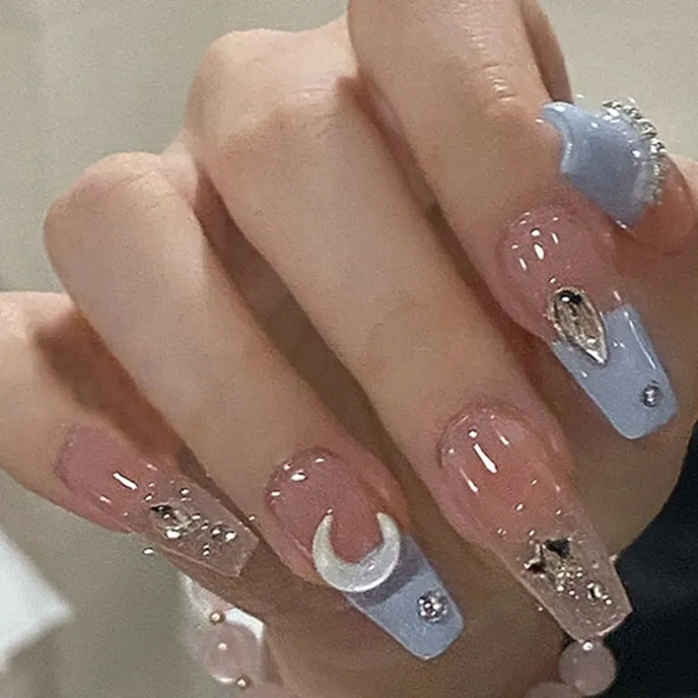Short Angelic Press On Nails