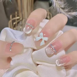 Short Angelic Press On Nails
