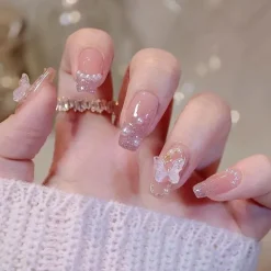 Short Angelic Press On Nails