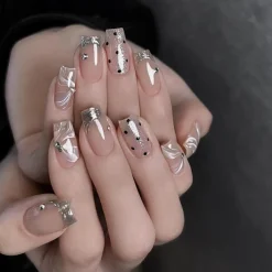 Short Angelic Press On Nails