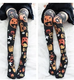 Sickly Pumpkin Stockings