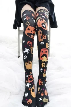 Sickly Pumpkin Stockings