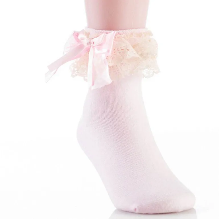 Silk & Ruffle Princess Socks