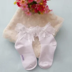 Silk & Ruffle Princess Socks