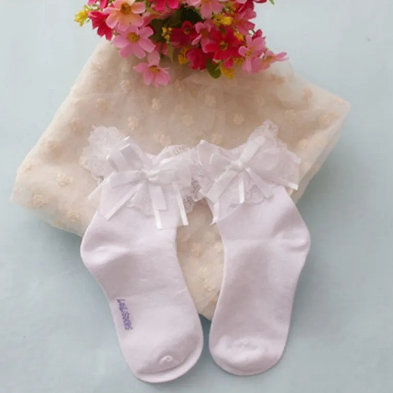Silk & Ruffle Princess Socks