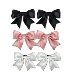 Silk Ribbon Bow Hair Clips
