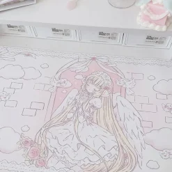 Sleepy Angel Pink Desk Pad