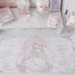Sleepy Angel Pink Desk Pad