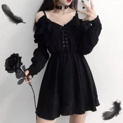 Slouchy Goth Dress