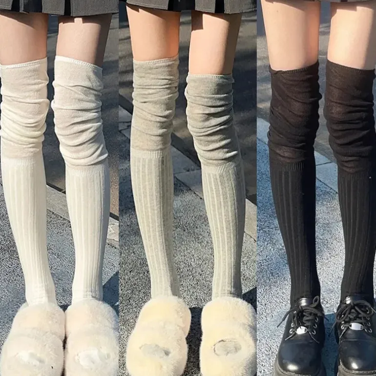 Slouchy Thigh High Socks