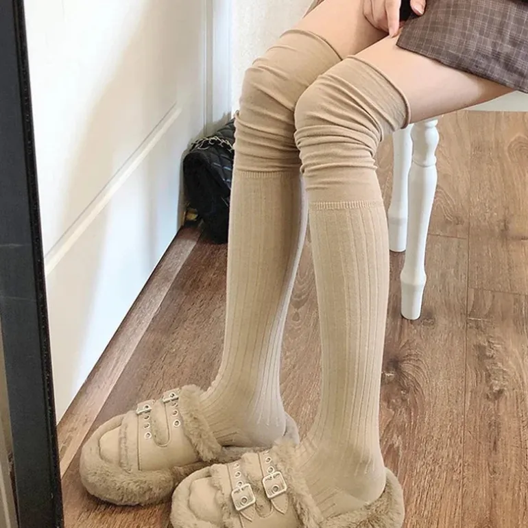 Slouchy Thigh High Socks