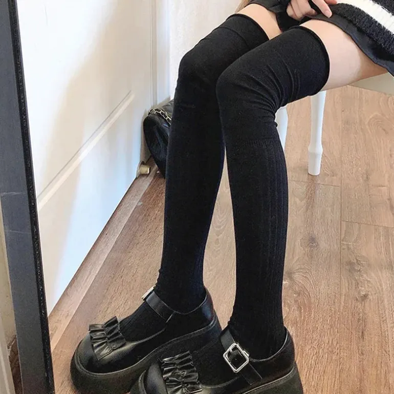 Slouchy Thigh High Socks