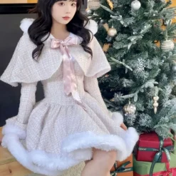 Snow Dumpling Tweed Outfit Set