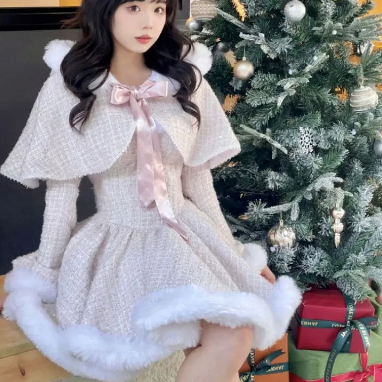 Snow Dumpling Tweed Outfit Set