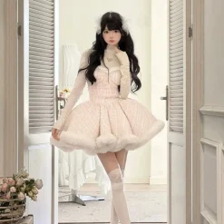 Snow Dumpling Tweed Outfit Set