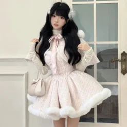 Snow Dumpling Tweed Outfit Set
