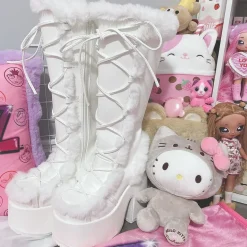 Snowbunny Fur Platform Boots