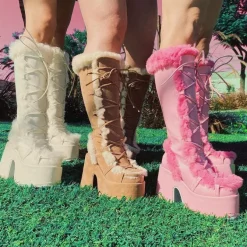 Snowbunny Fur Platform Boots