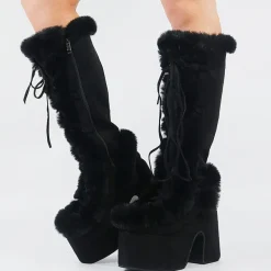Snowbunny Fur Platform Boots