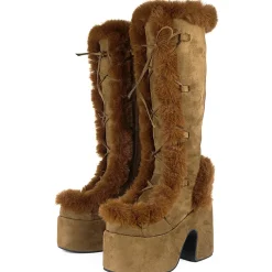 Snowbunny Fur Platform Boots
