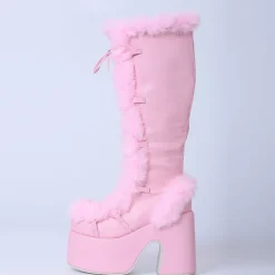 Snowbunny Fur Platform Boots