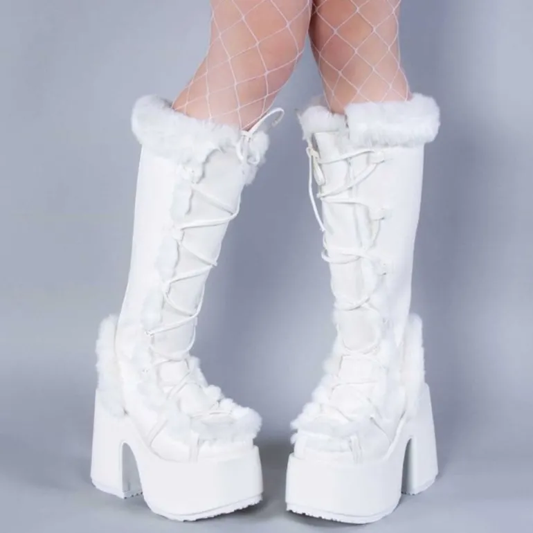 Snowbunny Fur Platform Boots