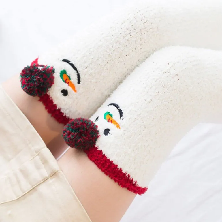 Snowman Thigh Highs