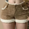 Soft Brown Corduroy Shorts