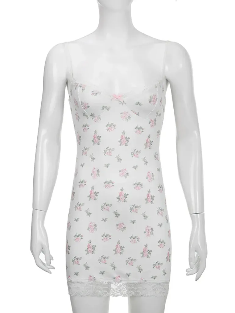 Soft Rosebud Tank Dress