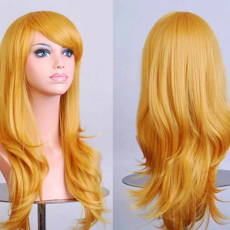 Solid Color Long Wigs