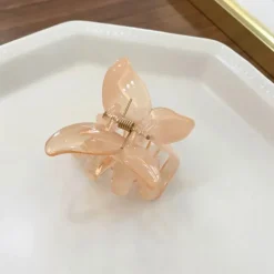 Speckled Butterfly Acrylic Hair Clips