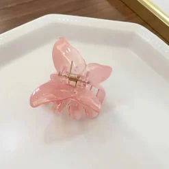 Speckled Butterfly Acrylic Hair Clips