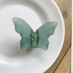Speckled Butterfly Acrylic Hair Clips