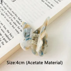 Speckled Butterfly Acrylic Hair Clips
