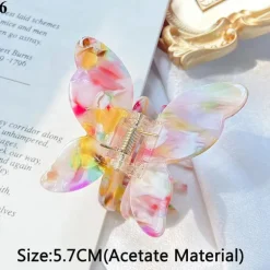 Speckled Butterfly Acrylic Hair Clips