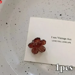 Speckled Butterfly Acrylic Hair Clips