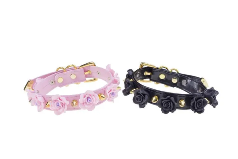 Spiked Floral Collar