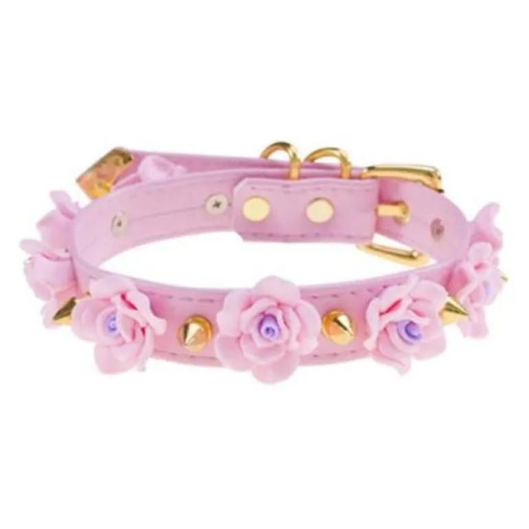 Spiked Floral Collar