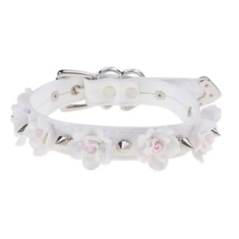 Spiked Floral Collar
