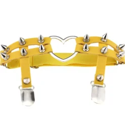 Spiked Heart Garter Belt