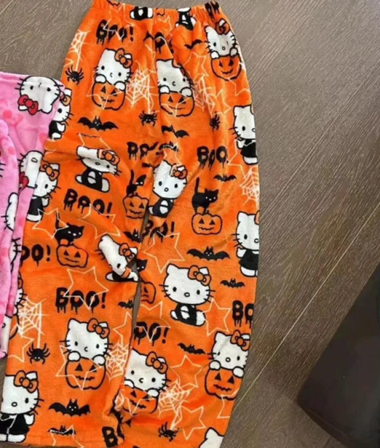 Spooky Kitten Halloween Pajama Pants