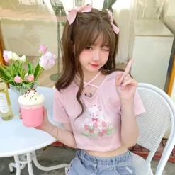 Spring Bunny Crop Top
