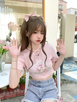 Spring Bunny Crop Top