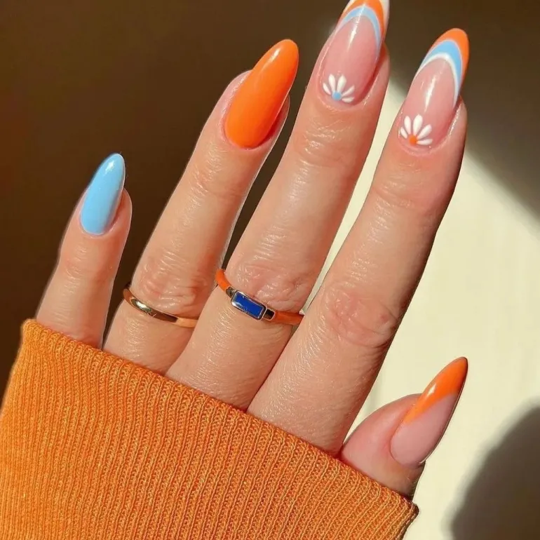 Spring Floral Press On Nails