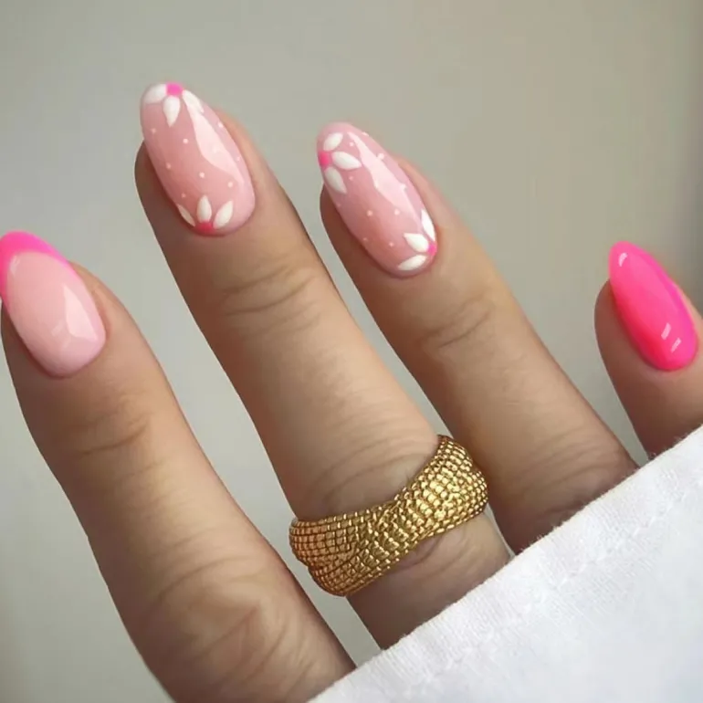 Spring Floral Press On Nails