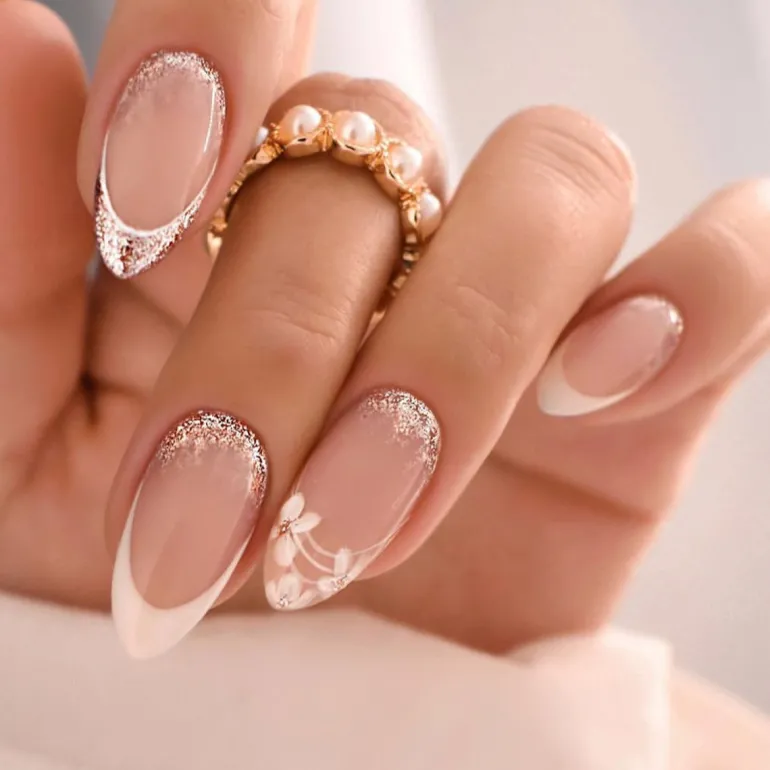 Spring Floral Press On Nails