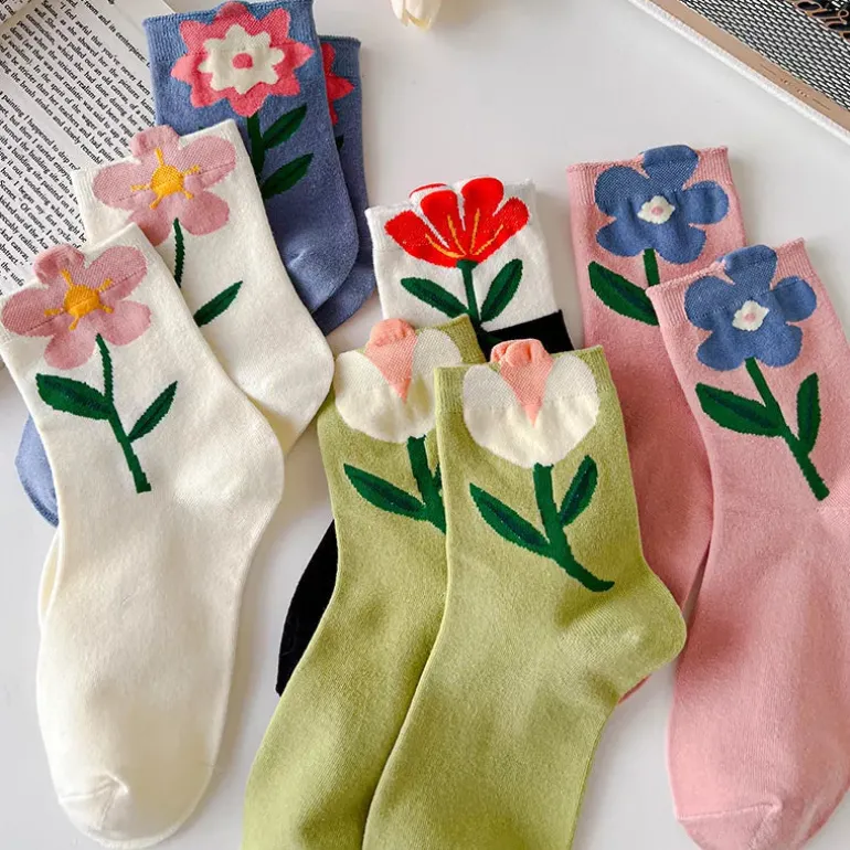 Spring Flower Socks