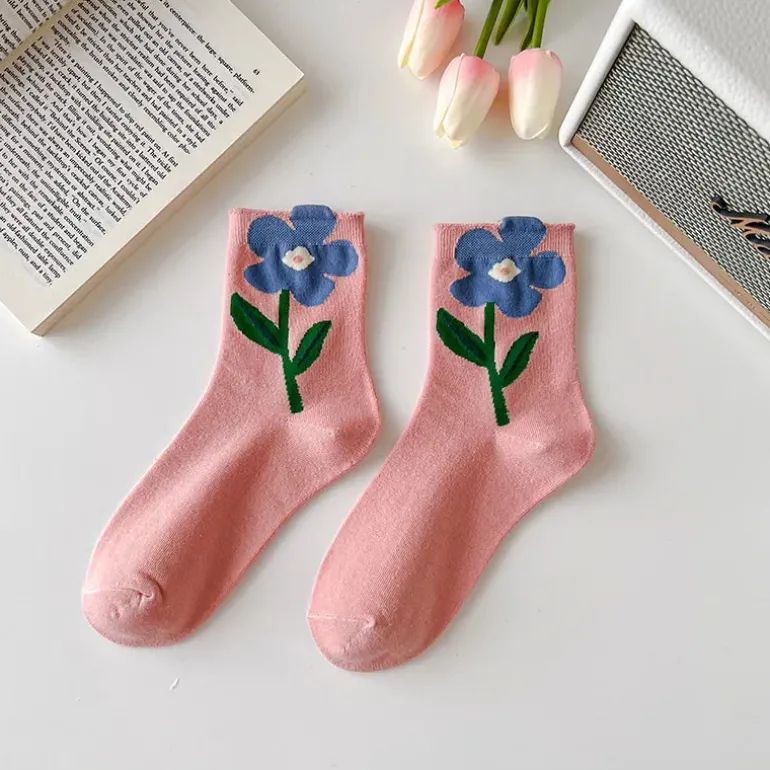 Spring Flower Socks