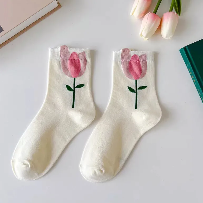 Spring Flower Socks