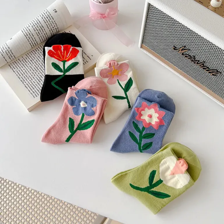 Spring Flower Socks